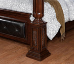 Mandalay Brown Cherry Wood Cal King Bed