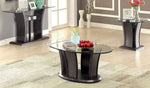 Manhattan IV Clear Glass/Gray End Table