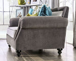 Mariella Gray Microfiber Sofa (Oversized)