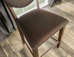 Marina I 2 Dark Chocolate Fabric Side Chairs