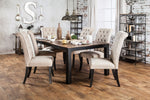 Marshall Rustic Oak/Black Dining Table