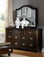 Marston Dark Cherry Wood Dresser with 7 Drawers