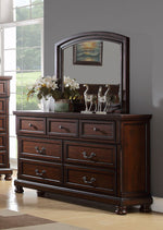 Marvelous Cherry Wood Frame Dresser Mirror