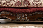 Matteo Burgundy Chenille Loveseat