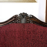 Matteo Burgundy Chenille 2-Seat Sofa (Oversized)