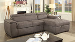 Patty Ash Brown RAF Sectional with Sleeper