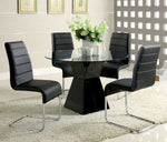 Mauna 2 Black Leatherette Side Chairs