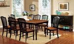 Mayville 2 Black/Antique Oak Wood Side Chairs