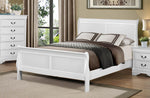 Mayville White Wood King Bed