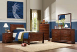 Mayville Youth Burnished Brown Cherry Wood Twin Bed