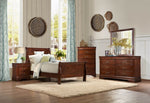 Mayville Youth Burnished Brown Cherry Wood Twin Bed