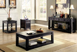 Meadow Antique Black Wood End Table