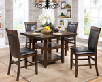 Meagan 2 Brown Cherry Counter Height Chairs