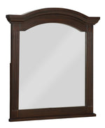 Meghan Espresso Wood Frame/Glass Dresser Mirror