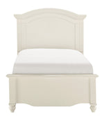 Meghan White Wood Full Panel Bed