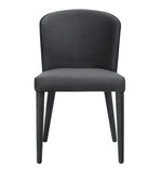 Metropolitan Grey Velvet Side Chair