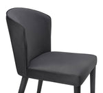 Metropolitan Grey Velvet Side Chair