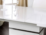 Midvale Contemporary White/Chrome Dining Table