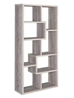 Miguela Grey Driftwood Wood Bookcase