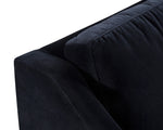 Milan Black Velvet Sofa (Oversized)