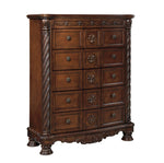 North Shore 7-Pc Dark Brown Wood Cal King Canopy Bedroom Set (Oversized)