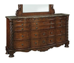 North Shore Dark Brown Wood 9-Drawer Dresser