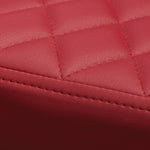 Milo 4 Red Diamond Tufted Leatherette Side Chairs