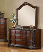 Monte Vista I Dark Walnut Dresser with Mirror