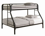 Morgan Black Metal Twin/Full Bunk Bed