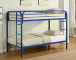 Morgan Blue Metal Twin/Twin Bunk Bed