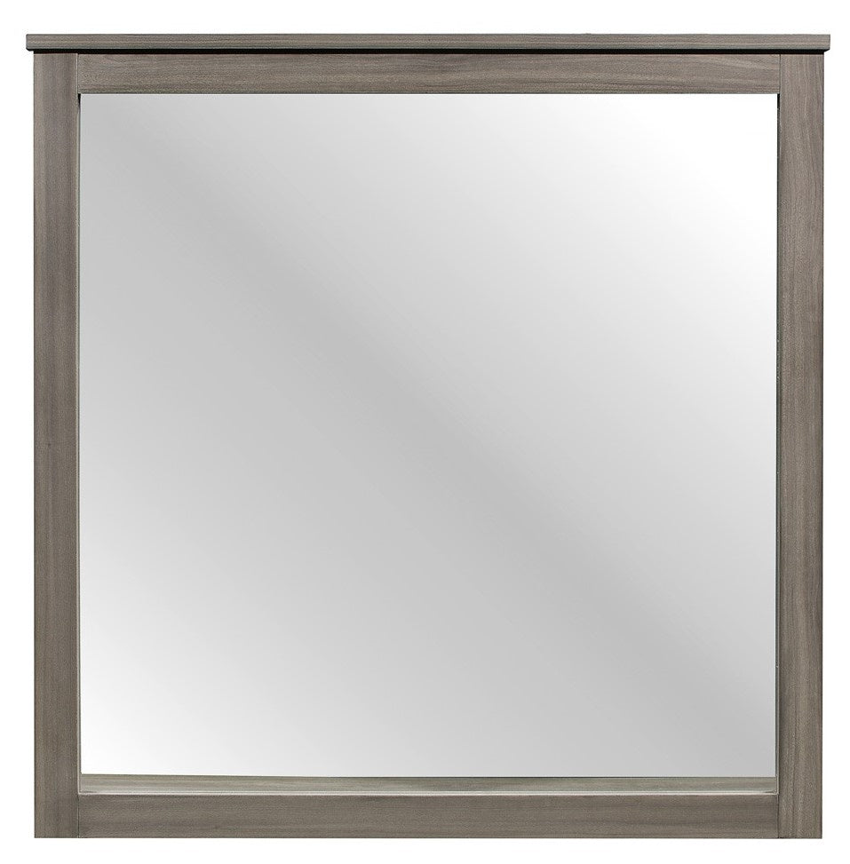 Waldorf Gray Wood Frame Dresser Mirror