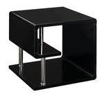 Ninove Black Lacquer Wood End Table