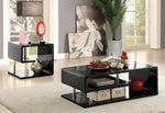 Ninove Black Lacquer Wood End Table