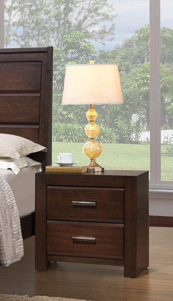 Oberreit Walnut Wood Nightstand