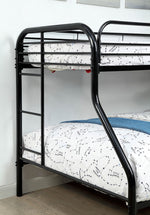 Opal Black Metal Twin over Full Bunk Bed