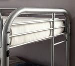 Opal Silver Metal Twin over Full Bunk Bed