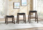 Ordway Black PU Leather/Wood Counter Height Stool