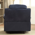 Parklon Blue Microfiber Manual Recliner