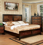 Patra Acacia/Walnut Wood Cal King Bed