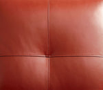 Peever Mahogany Red Leatherette Sectional Sofa