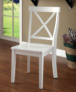 Penelope 2 White Wood Side Chairs