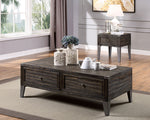 Piedmont Dark Oak Wood End Table with Drawer