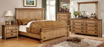 Pioneer Weathered Elm Wood Queen Platform Bed