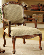 Quintus Traditional Antique Oak Accent Chair