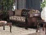 Quirino Light/Dark Brown Loveseat