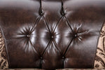 Quirino Light/Dark Brown Loveseat