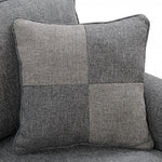 Rhian Dark Gray Fabric Sectional Sofa