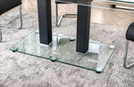 Richfield Black Glass/Metal Dining Table