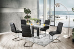 Richfield Black Glass/Metal Dining Table