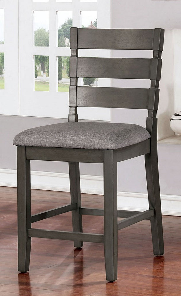 Viana 2 Gray/Light Gray Counter Height Chairs